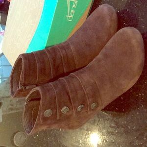 Dansko suede booties